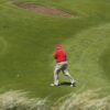 Trump struggles to get golf ball uphill at Doonbeg golf course